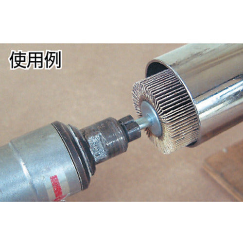 ＴＲＵＳＣＯ　フラップホイール　外径６０Ｘ幅３０Ｘ軸径６　（５個入）　＃１８０　１８０＃　UF6030　1 箱