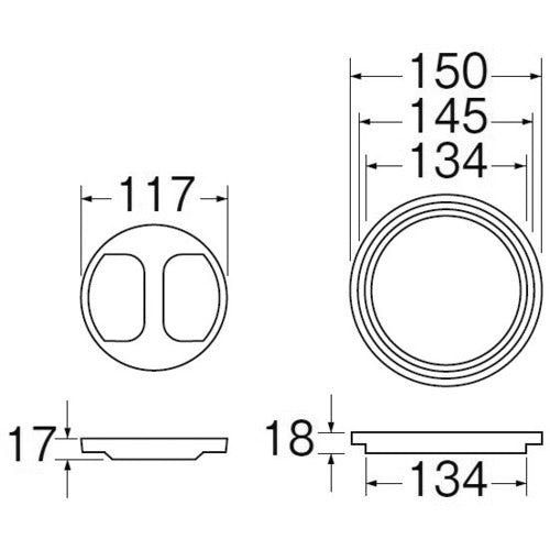 SANEI sink drain plug cover set PH63-9S 1 piece
