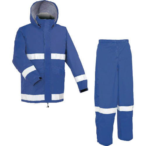 Maegami AP700 Rain Suit (Reflective) Navy Blue 4L Size AP700 NVBLUE 4L 1 Piece