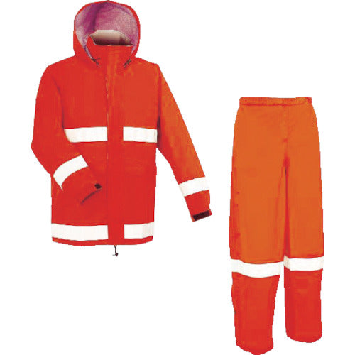 Maegaki AP700 Rain Suit (Reflective) Rescue Orange S Size AP700 R.OR S 1 Piece