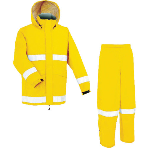 Maegami AP700 Rain Suit (Reflective) Yellow S Size AP700 YE S 1 Piece