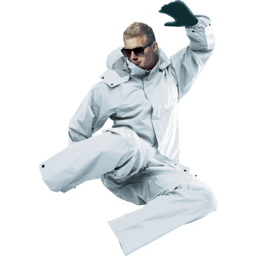 Maegami AP300 PVC Rain Suit Silver S Size AP300 SLV S 1 piece