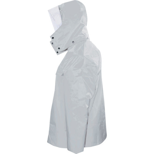 마에가키 AP300 PVC 레인 슈트 실버 L 사이즈 AP300 SLV L 1 착용