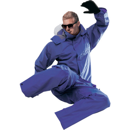 마에가키 AP300 PVC 레인 슈트 로얄 블루 L 사이즈 AP300 R.BLUE L 1 착용