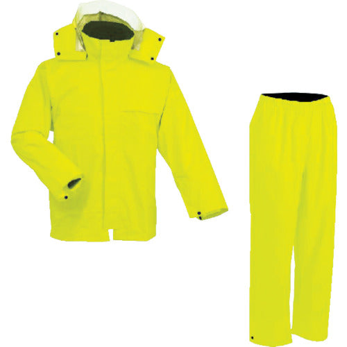 Maegami AP300 PVC Rain Suit Fluorescent Yellow M Size AP300 F.YE M 1 piece
