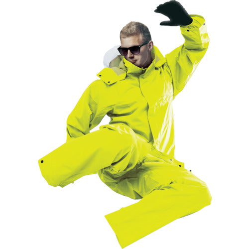 Maegami AP300 PVC Rain Suit Fluorescent Yellow M Size AP300 F.YE M 1 piece