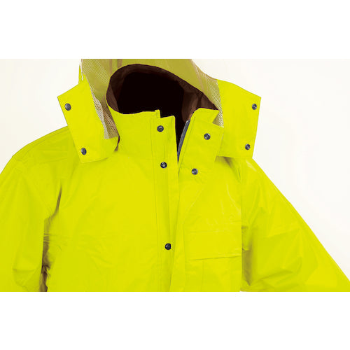 Maegami AP300 PVC Rain Suit Fluorescent Yellow M Size AP300 F.YE M 1 piece