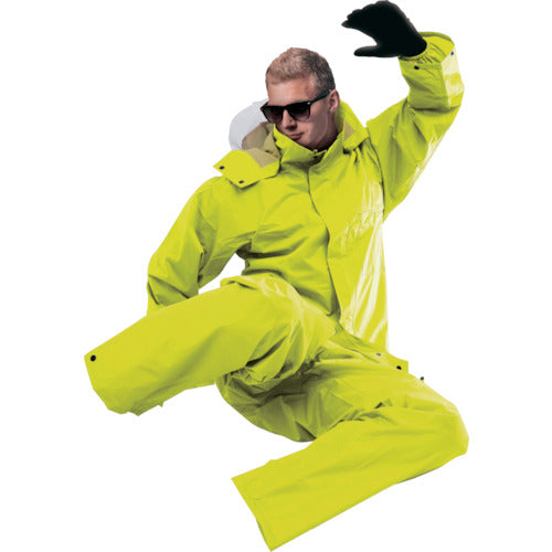 前垣　ＡＰ３００ＰＶＣレインスーツ　蛍光イエロー　Ｌサイズ　AP300 F.YE L　1 着