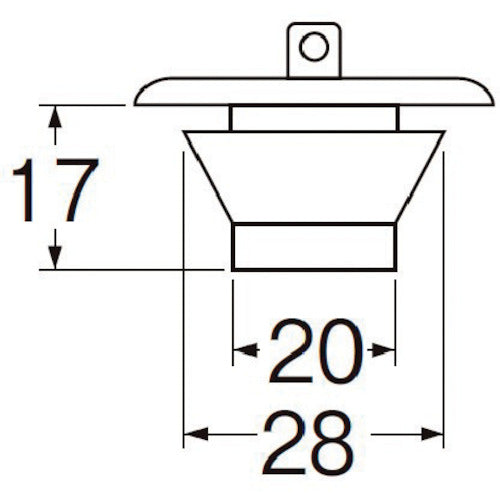 SANEI Bath W-type rubber stopper with chain PH27-28 1 piece