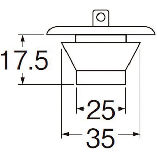 SANEI Bath W-type rubber stopper with chain PH27-35 1 piece