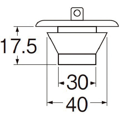 SANEI Bath W-type rubber stopper with chain PH27-40 1 piece