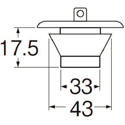 SANEI Bath W-type rubber stopper with chain PH27-43 1 piece