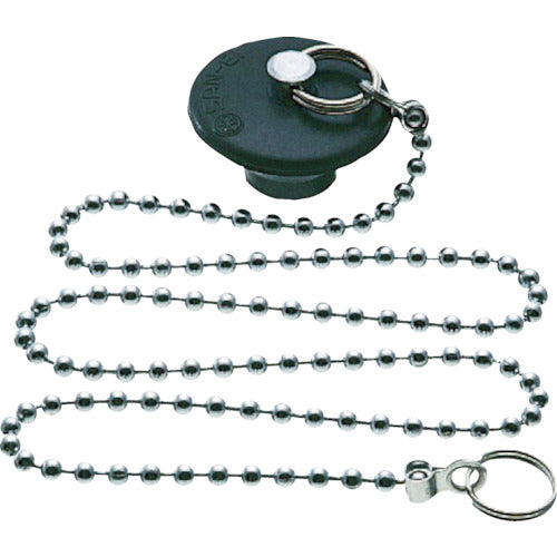 SANEI Bath W-type rubber stopper with chain PH27-45 1 piece
