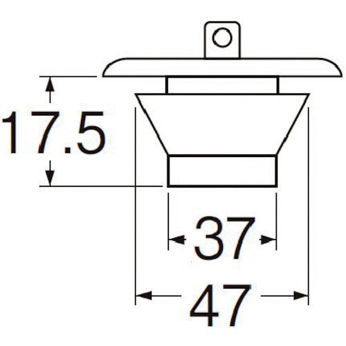 SANEI Bath W-type rubber stopper with chain PH27-47 1 piece