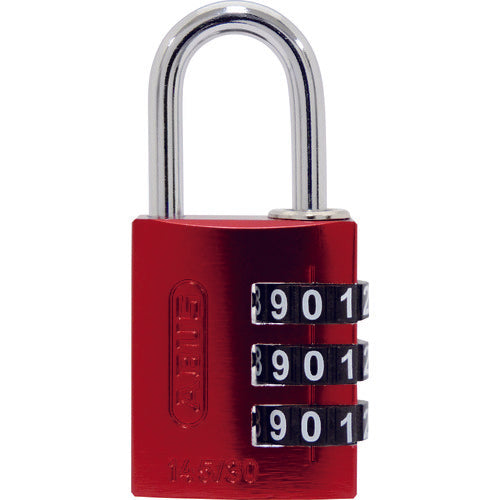 ABUS Variable Number Combination Lock 145-BigD/30 RED Width 31mm Chain Diameter 5mm Red 145-BIGD/30 RED 1 pc