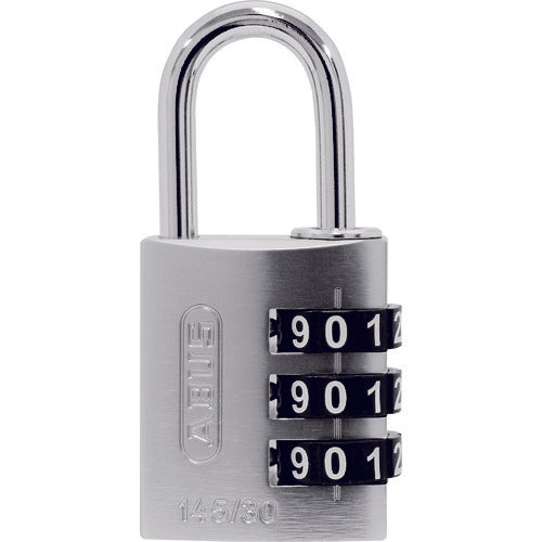 ABUS Variable Number Combination Lock 145-BigD/30 SILVER Width 31mm Chain Diameter 5mm Silver 145-BIGD/30 SILVER 1 pc