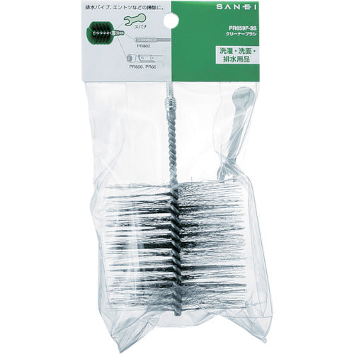 ＳＡＮＥＩ　排水管掃除用パーツ　パイプクリーナー交換用ブラシ　ブラシ径１００ｍｍ　PR-859F-3S　1個