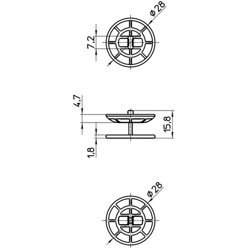 SANEI 배수용 세면기 세발 쓰레기수 외경 28mm PH394 1개