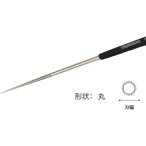 ツボサン　ダイヤモンドヤスリ　Ｓ−８　丸　＃６００−６０Ｌ　DSMA0860　1 本