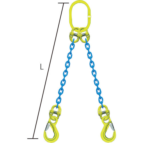MARTEC 2-strand chain sling set L = 1.5m TA2-EKN-8 1 S