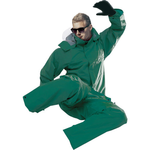 前垣　ＡＰ３００ＰＶＣレインスーツ　ダークグリーン　５Ｌサイズ　AP300 D.GR 5L　1 着