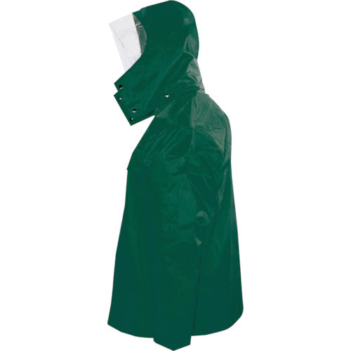 마에가키 AP300 PVC 레인 슈트 다크 그린 L 사이즈 AP300 D.GR L 1 착용