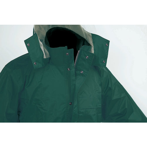 마에가키 AP300 PVC 레인 슈트 다크 그린 S 사이즈 AP300 D.GR S 1 착용
