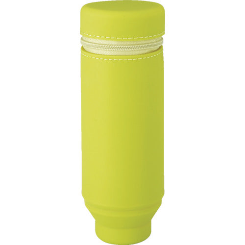 Licht Stand Pen Case, Round Type, Yellow Green, A7692-6, 1 pc
