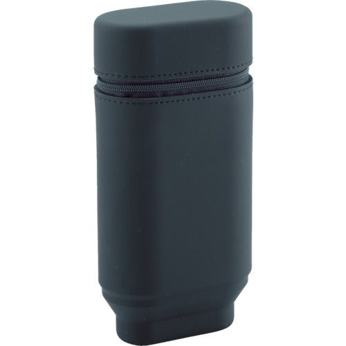 リヒト　スタンドペンケース　オーバルタイプＬサイズ　ブラック　A7695-24　1 個