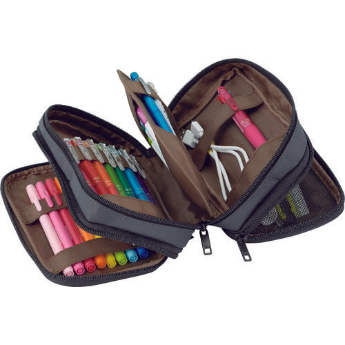 리히트 펜 케이스(북 타입) 트리플 블랙 A7556-24 1개