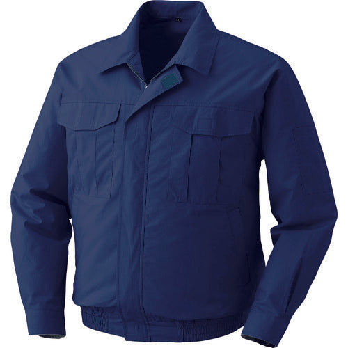 공조복 면 얇은 워크 공조복 원터치 팬 블랙 배터리 박스 세트 다크 블루 M 0550-B20-C14-S2 1벌