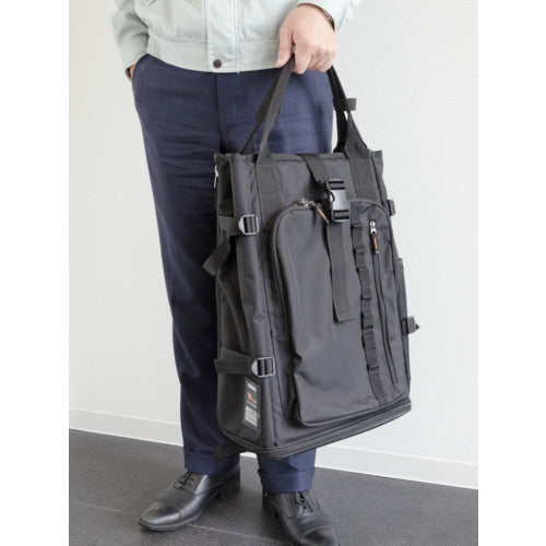 TRUSCO 뒷면 뒤집는 배낭 "W페이스 배낭" RESL-BK 1개