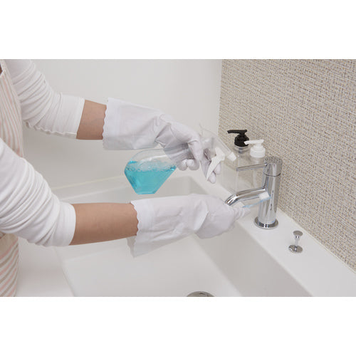 SHOWA PVC Gloves, Clean Hands, Thin Hands, White, Medium Size, KTU-MW, 1 Pair