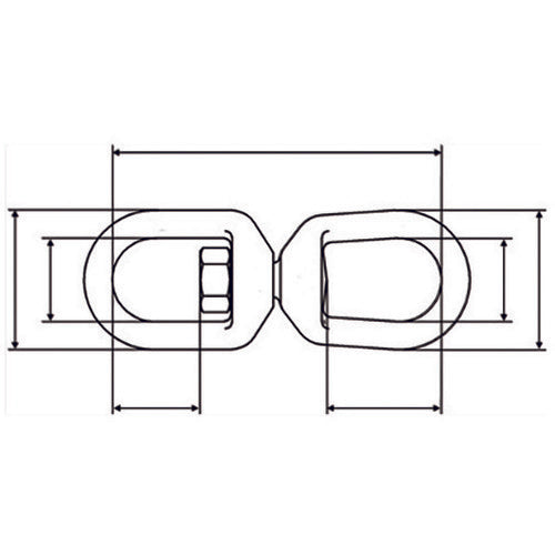 Crosby Double Swivel G402-10 1 piece