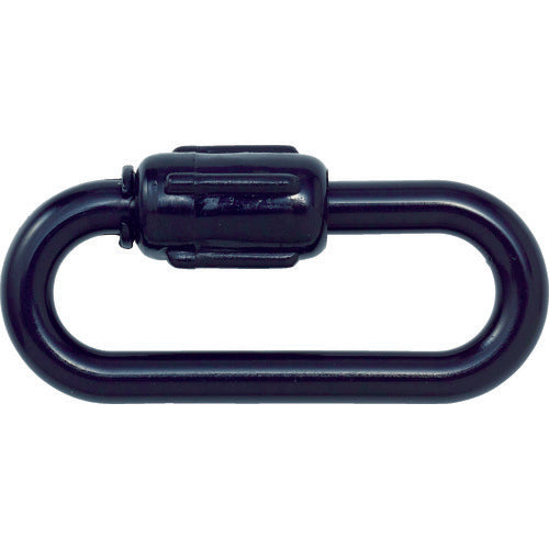 TRUSCO Plastic Carabiner Black 8mm (2 pieces) TCK8BK 1 bag
