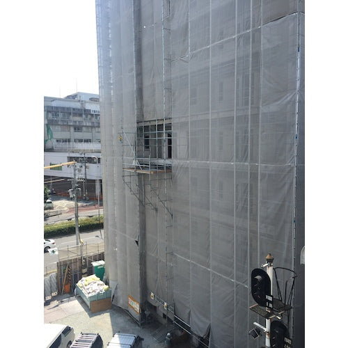 TRUSCCO 경량 방염 메쉬 이코노미 시트 1.8×100m 그레이 TMES-1810-GY 1권