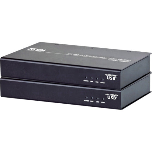ATEN KVM 익스텐더 USB/DVI 대응(1,920×1,200@100m)(HDBaseT class A, ExtremeUSB 대응) CE610A 1대