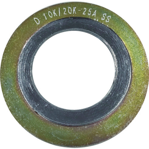 ダイコー　グラファイト系渦巻き型ガスケット（ＳＳ４００）　呼び径（Ａ）：４０　D1000-10K-40A-4.5T-SS-GR　1 枚