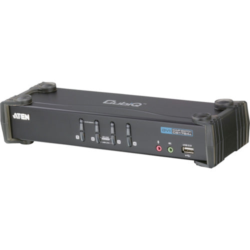 ＡＴＥＮ　ＫＶＭＰスイッチ　４ポート　／　ＤＶＩ　／　ＵＳＢ２．０ハブ搭載　CS1764A　1 台