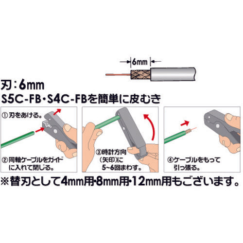 プロメイト　同軸ケーブルストリッパー　E-3501　1 丁