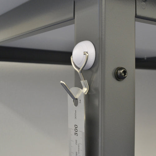 Mag-X Magnet Hook Zero Slide SS White Box MZR-2W-CT 1 piece