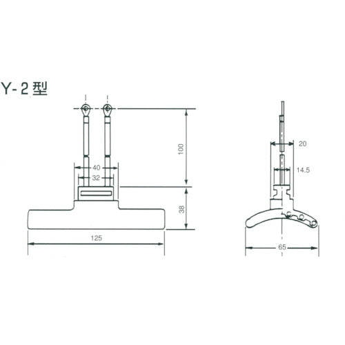 ヤマキ電器　セラミックヒーター　Ｙ−２型　２００Ｖ−２００Ｗ（白）　Y-2 200V-200W(W)　1 個