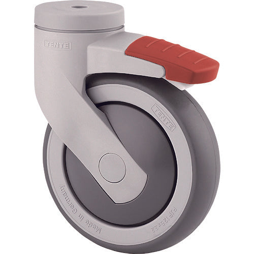 텐테 캐스터 수지 캐스터 “LEVINA”(엘라스토머 바퀴) φ150 자재식(총 록 부착) 5377PJP150P30-13