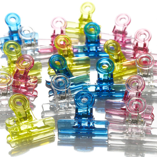 TRUSCO Polycarbonate Clip 38mm Blue (20 pieces) PC20-B 1 bag