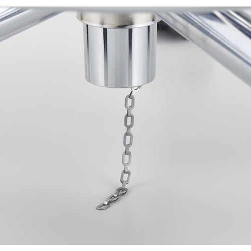 TRUSCO 【매진 폐번】 FRP 클린 룸 의자 링 첨부 라이트 블루 CC-FR1R-LB 1 다리