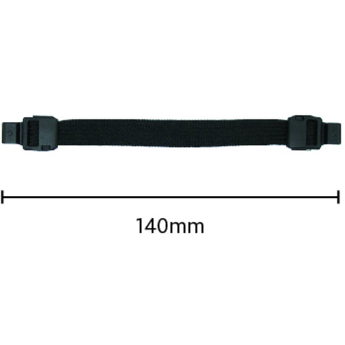 미쓰야 마스크용 후크 벨트 고정 블랙 M66001 MSK-K-BK 1개