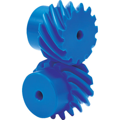 KG Food Contact Blue POM Gear Series Helical Gear/Screw Gear Number of Teeth 10 H1.5BP10L-B 1 pc