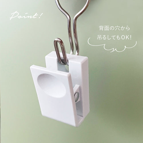 ミツヤ　バラ　プラマグネットクリップ小　白　Ｍ５０６３６　PMCS-BA-WH　1個