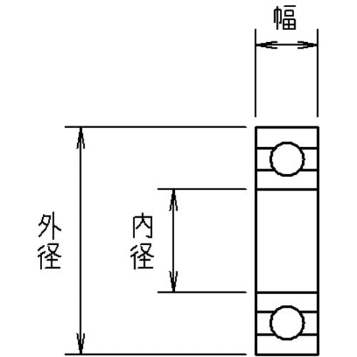 TRUSCO Plastic Bearing PEEK Outer Diameter 6 Inner Diameter 2 TCP0602 1 pc