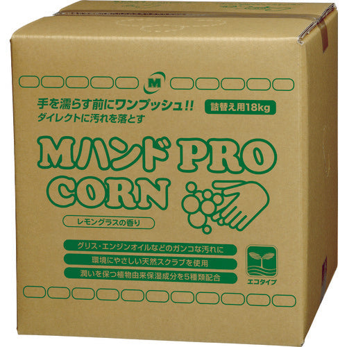 미도리 안전 핸드 클리너 M핸드 PRO/CORN 18KG 리필용 BIB 용기 MHAND-PRO/CORN-18KG 1개